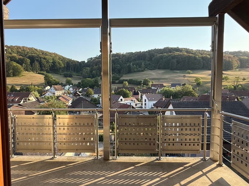 Idyllische Dachwohnung mit zwei Balkonen ! (2)