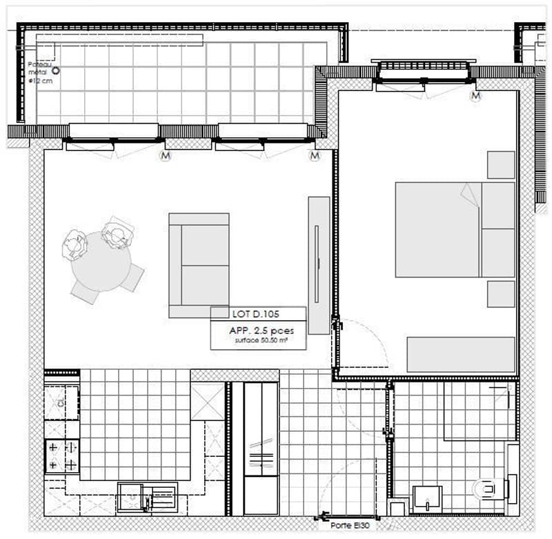 Bel appartement adapté et adaptable de 1.5 pièces (6)