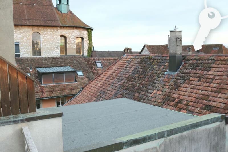 Blick vom Balkon