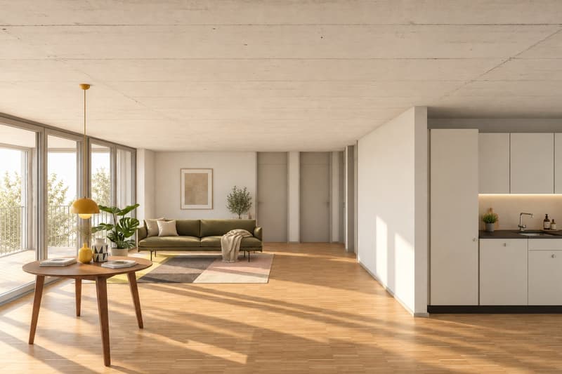 Charmante 3.5 bis 4.5-Zimmer-Wohnung mit Wintergarten und Balkon in Zürich-Oerlikon (2)