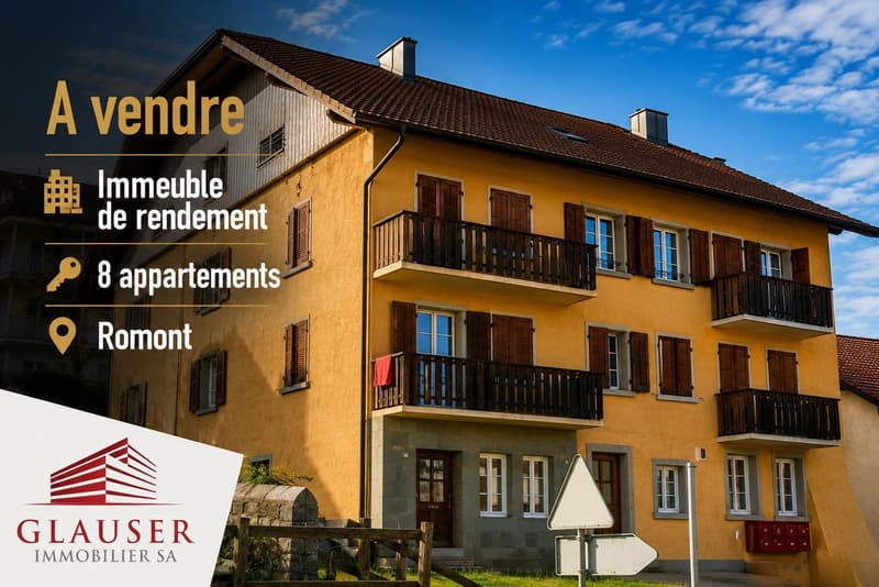 Immeuble de rendement | 8 appartements | Romont (1)