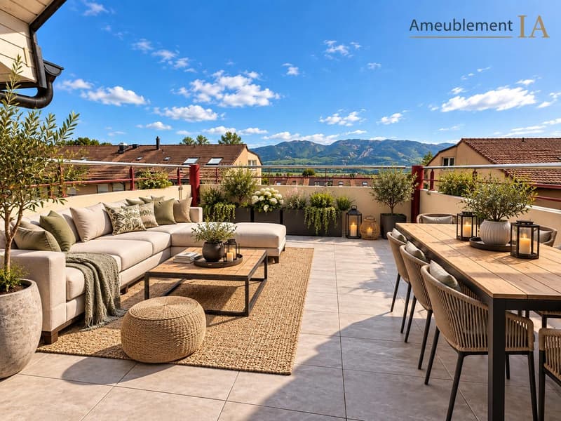 Grand 3.5 pièces en attique | Terrasse | Yverdon (6)