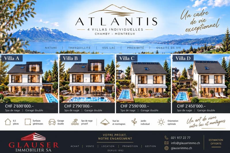 ATLANTIS | 4 villas individuelles d'exception | Chamby-Montreux (1)