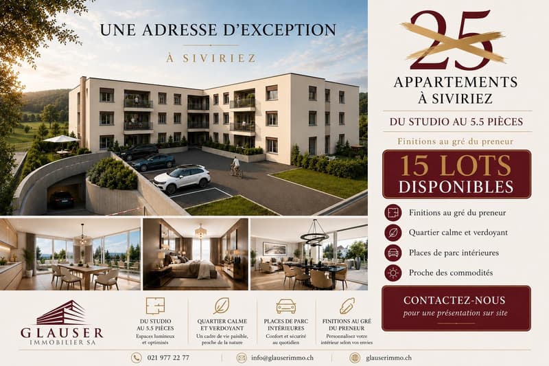3,5 pièces neuf | Centre du village (1)