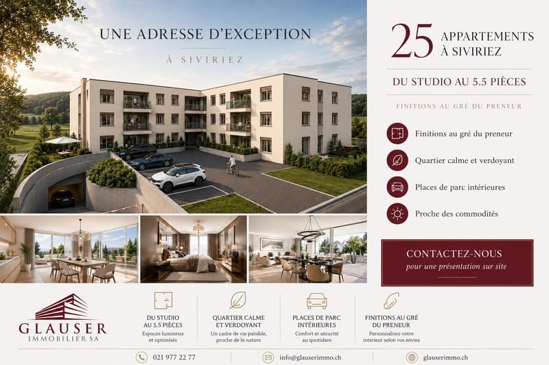 5.5 pièces neuf | Centre de Siviriez (1)