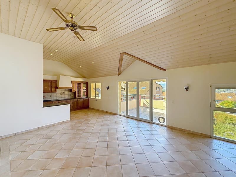Grand 3.5 pièces en attique | Terrasse | Yverdon (5)