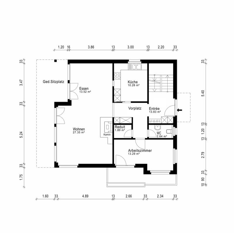 Grundriss Erdgeschoss
