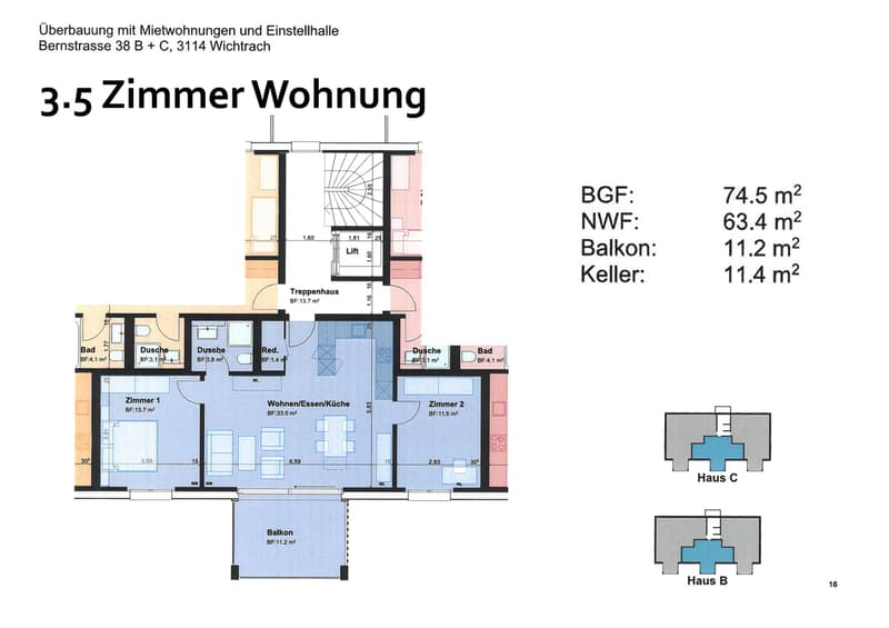 Neuwertige 3.5-Zimmer-Wohnung in Wichtrach zu vermieten (7)