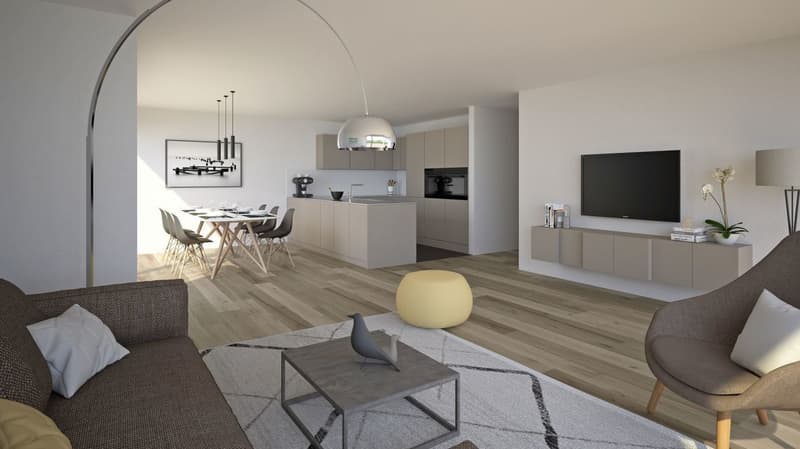 4½-Zimmer-Terrassenhaus mit Aussicht auf Alpen und Aarelandschaft (4)