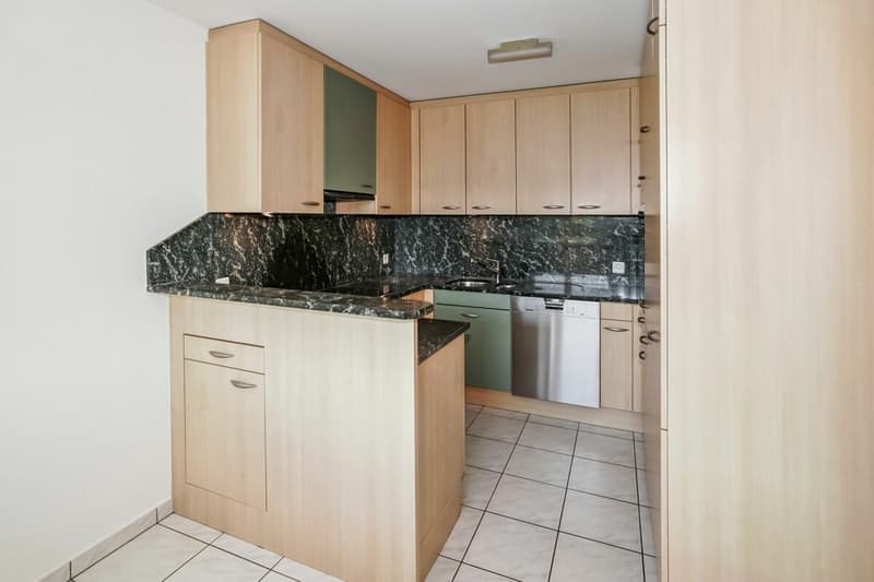 Sonnige 2.5-Zimmerwohnung mit schöner Aussicht und Einstellplatz in Aesch (3)