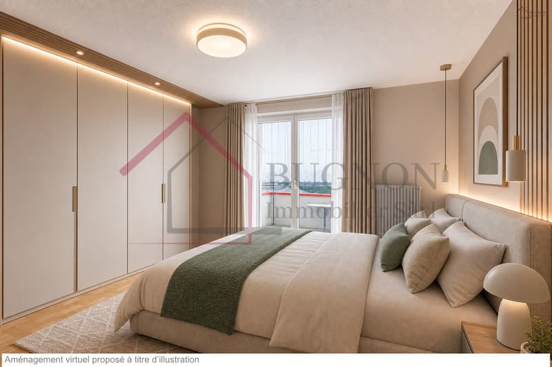 Chambre avec aménagement virtuel