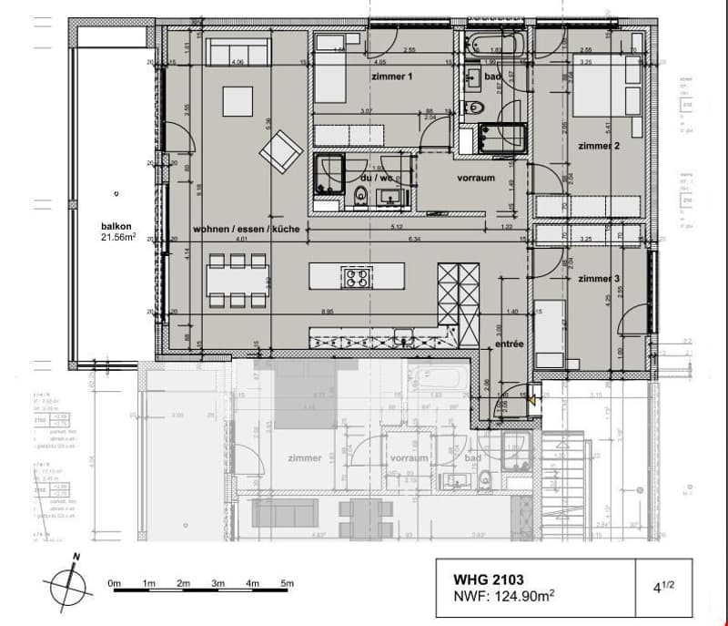 Grundriss der Wohnung