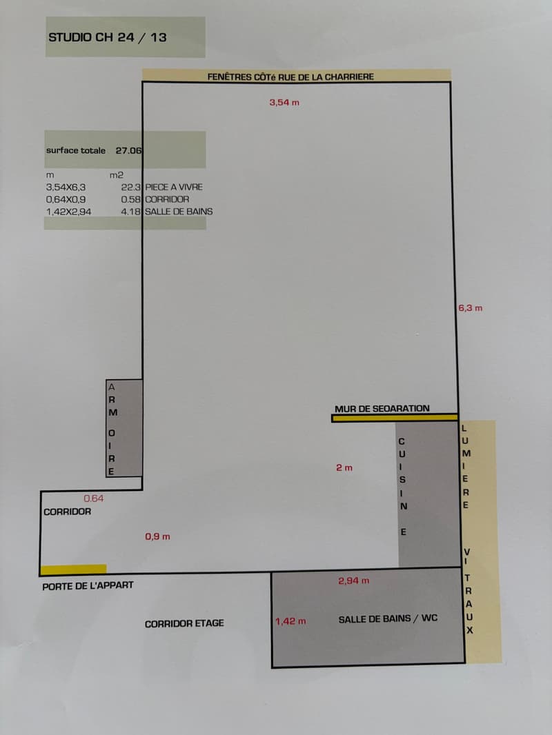 Studio cosy et rénové à La Chaux-de-Fonds – disponible immédiatement (7)