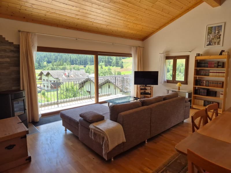 Charmant appartement en attique - Vue spectaculaire - 90 m2 - Evolène (4)