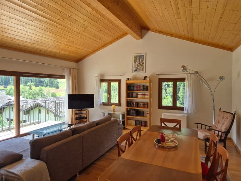 Charmant appartement en attique - Vue spectaculaire - 90 m2 - Evolène (6)