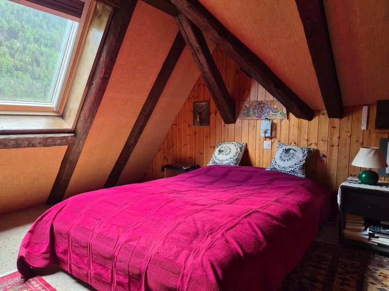 Studio en attique dans bâtiment historique - Evolène - 60 m2 (7)