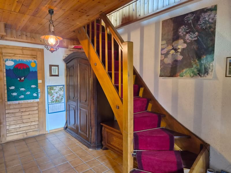 Studio en attique dans bâtiment historique - Evolène - 60 m2 (6)