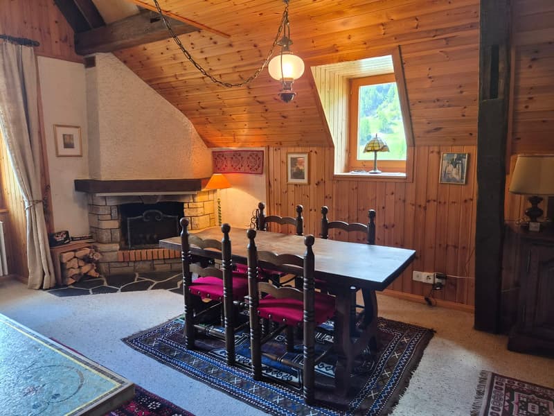 Studio en attique dans bâtiment historique - Evolène - 60 m2 (5)