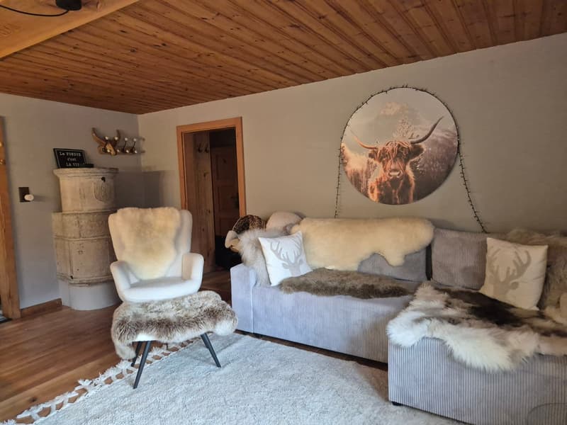 Appartement cosy dans maison villageoise authentique - Lannaz/Evolène - 70 m2 (7)