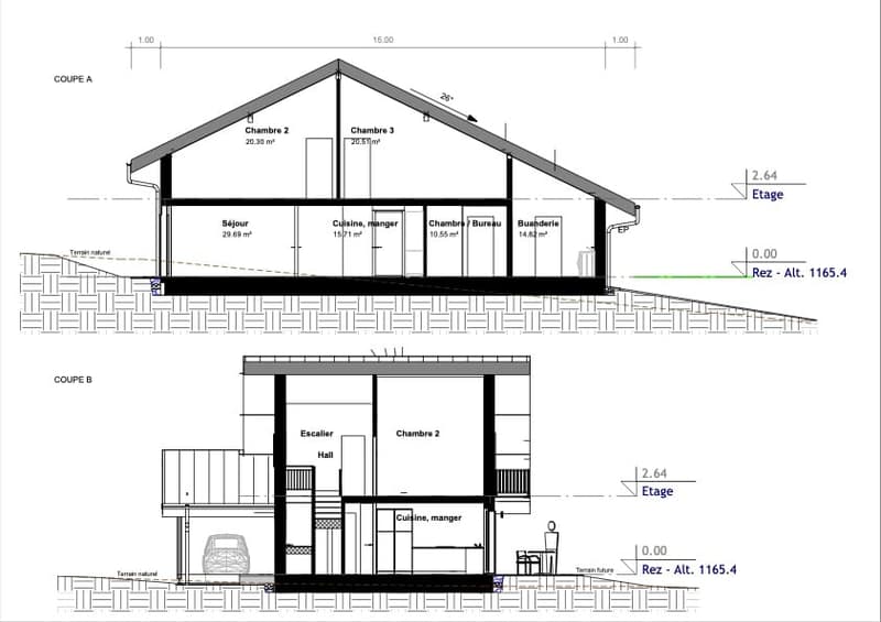 VILLA B - A VENDRE - Villa/Chalet sur plans - (à deux pas de la Vue des Alpes) (7)