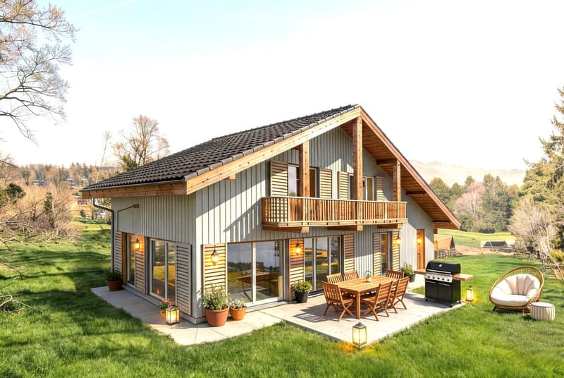 VILLA C - A VENDRE - Villa/Chalet sur plans - (à deux pas de la Vue des Alpes) (1)