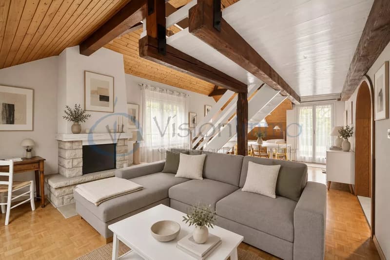 Au coeur de Bernex : 113 m² de charme et de beaux volumes (4)