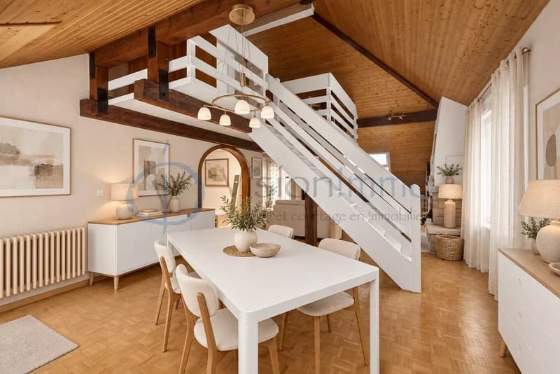 Au coeur de Bernex : 113 m² de charme et de beaux volumes (1)