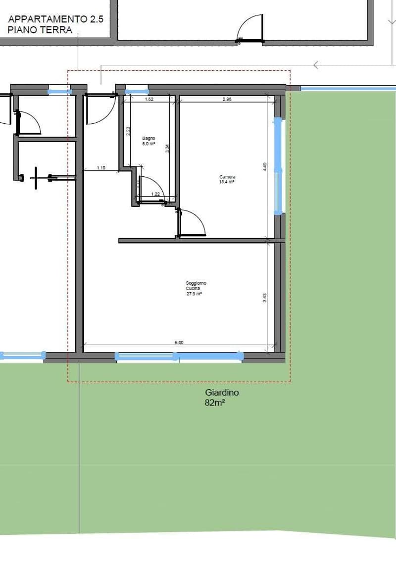 2.5 locali nuovo con giardino, a 10 min da Bellinzona (4)