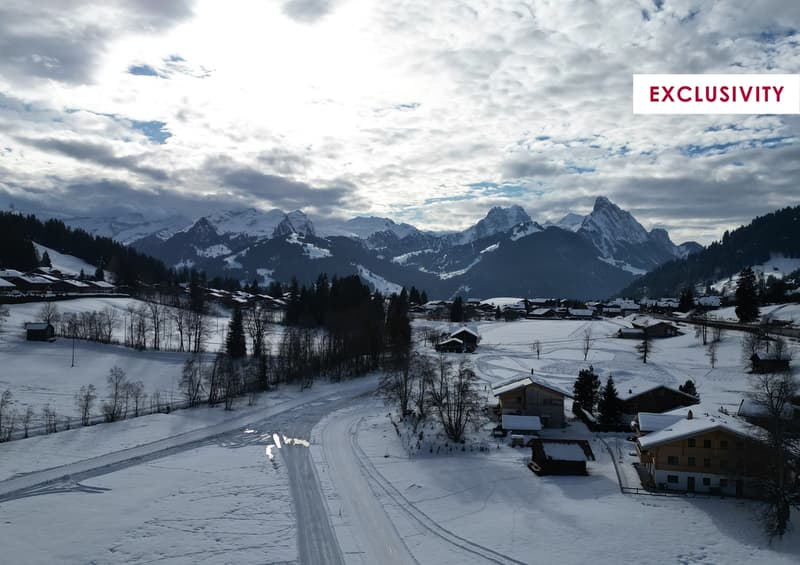 Terrain constructible d'env. 800m2 dans un cadre idyllique à Schönried (3)
