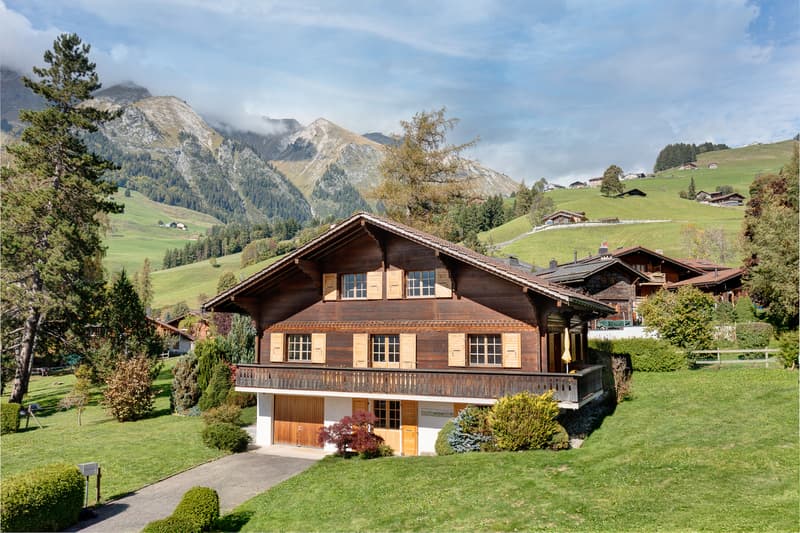 Château-d'Oex - Chalet typique avec grand jardin (12)