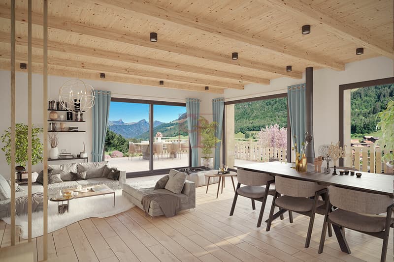 Magnifique chalet sur plan à Jaun (3)