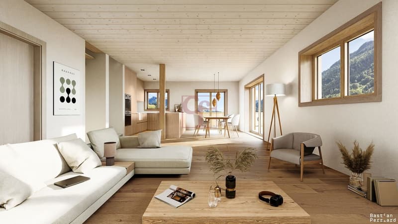 Image de synthèse du chalet terminée