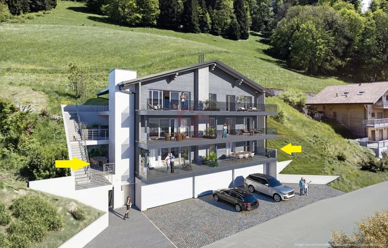 Charmey - Appartement exceptionnel de 4.5pcs neuf avec vue panoramique (2)