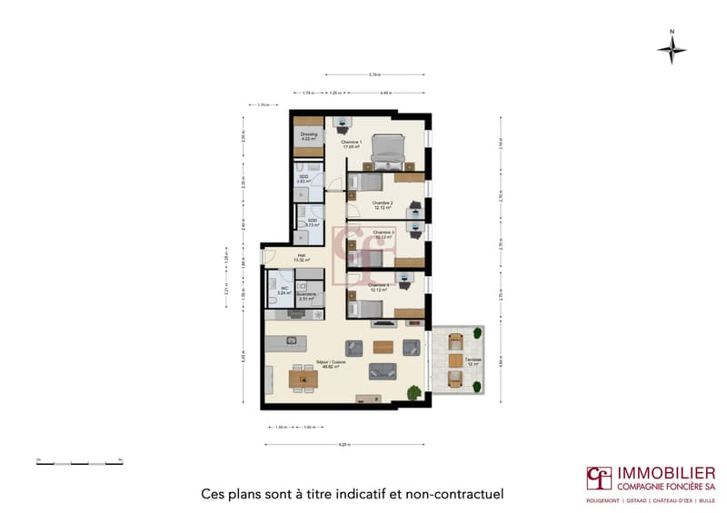 5.5 pcs neuf | Une alternative à la villa | Jardin privatif 110 m² (13)