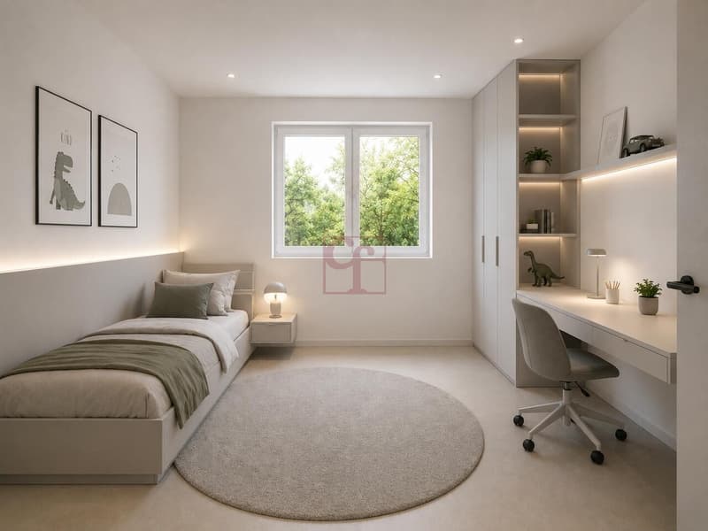 Image de synthèse d'une chambre à coucher