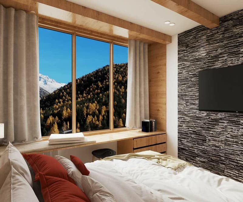 Possiedi il tuo studio hotel o la tua suite hotel esclusivi a Saas-Fee - gestiti da Dorint Hotels & Resorts. Appartamento 3,5 locali 205 (4)