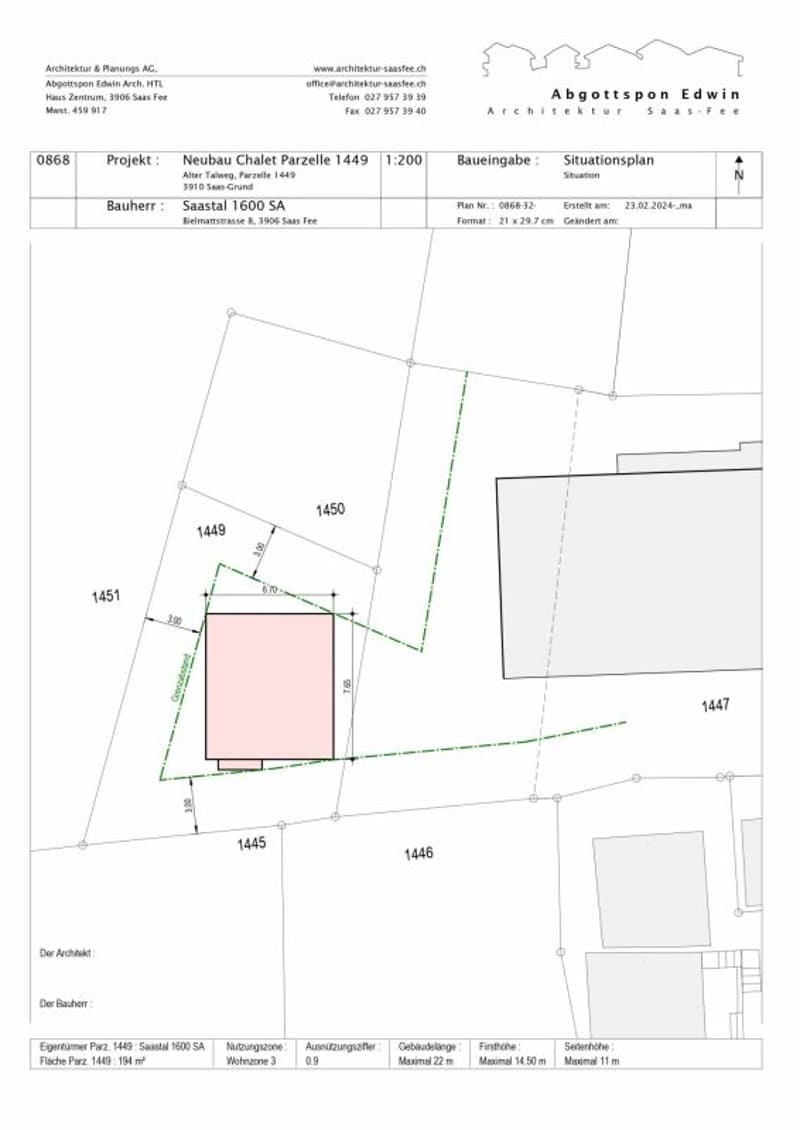 Snowstar Zen Lauinen Saas-Grund Neubau 2026/27. Attraktives Einfamilienhaus im Grünen. Hauptwohnsitz. Inkl. 2 Parkplätze. (6)