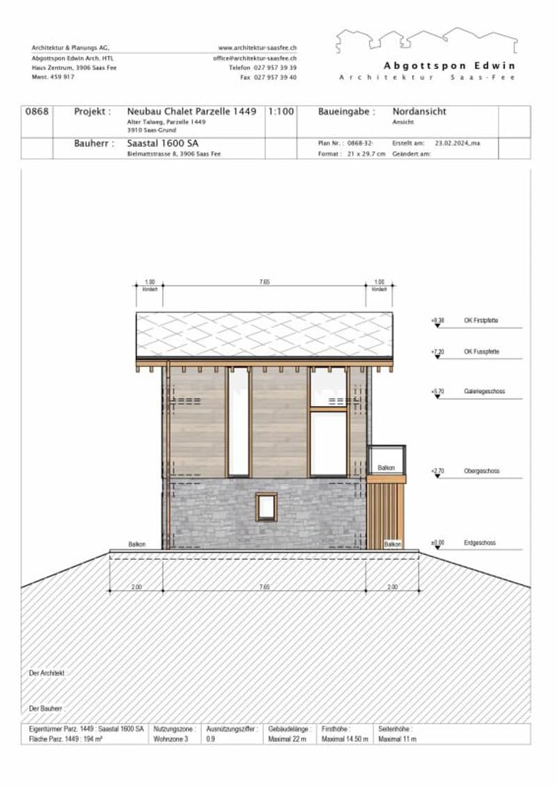 Snowstar Zen Lauinen Saas-Grund Neubau 2026/27. Attraktives Einfamilienhaus im Grünen. Hauptwohnsitz. Inkl. 2 Parkplätze. (13)