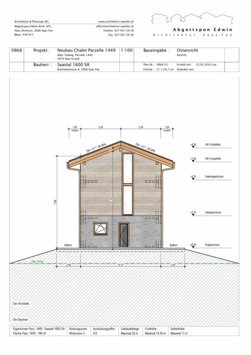 Snowstar Zen Lauinen Saas-Grund Neubau 2026/27. Attraktives Einfamilienhaus im Grünen. Hauptwohnsitz. Inkl. 2 Parkplätze. (12)