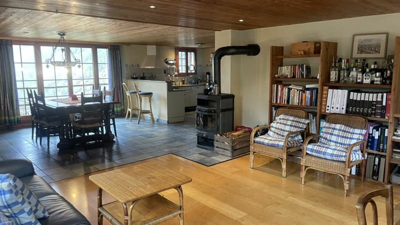 Rustikales Walliserhaus im Weiler Bodmen in Saas-Fee. (9)
