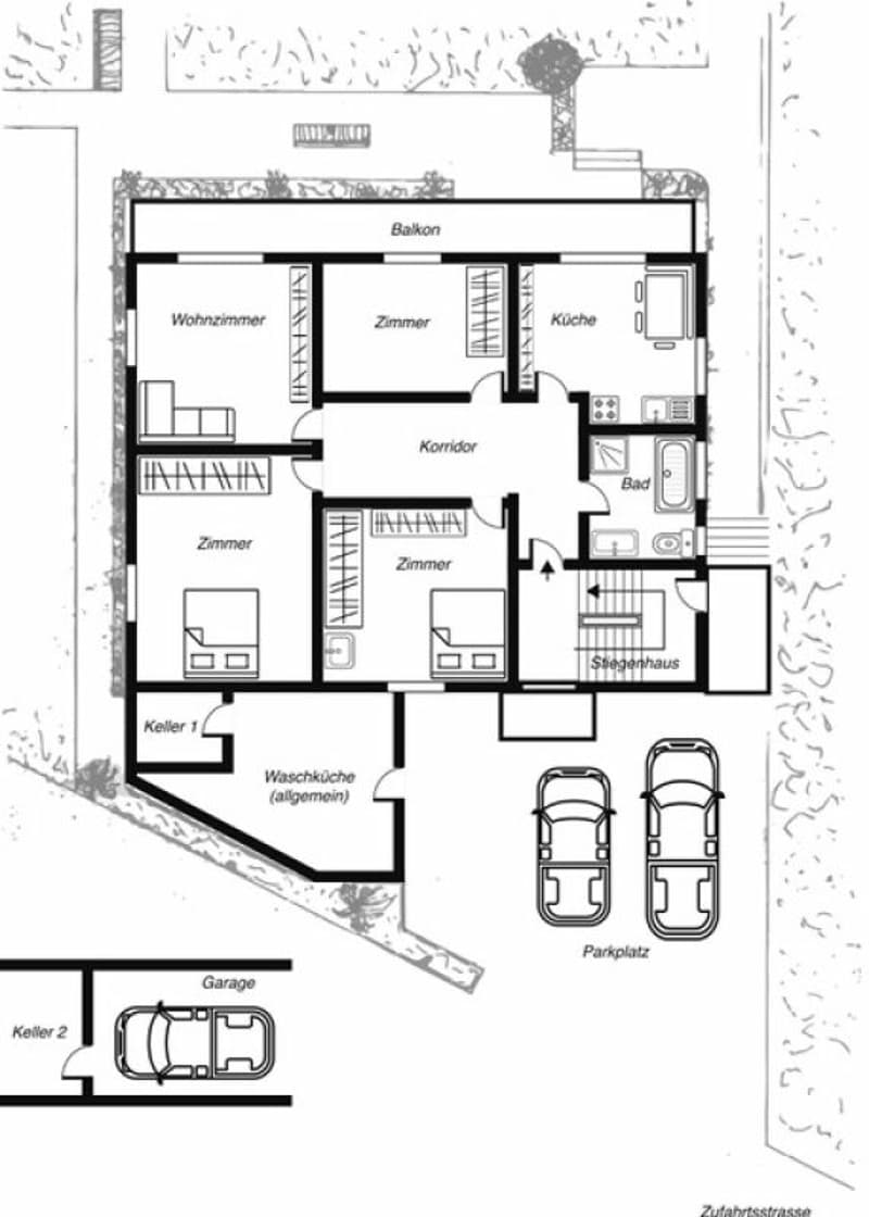 Schönegg sehr komfortable 4.5 Zimmerwohnung (2)