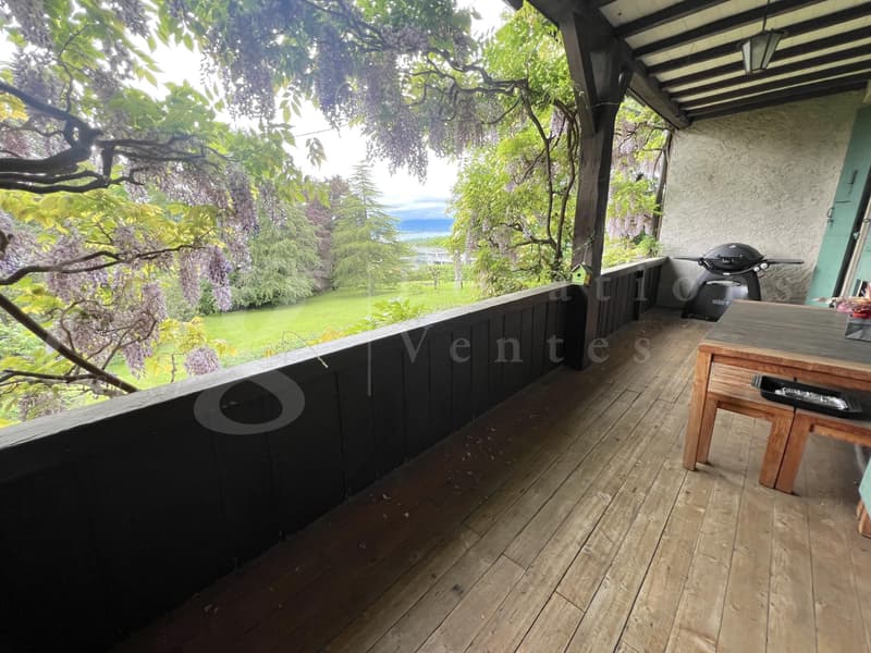 TRES GRAND APPARTEMENT FAMILIAL 8 PIECES AVEC JARDIN - VUE PARTIELLE LAC (6)