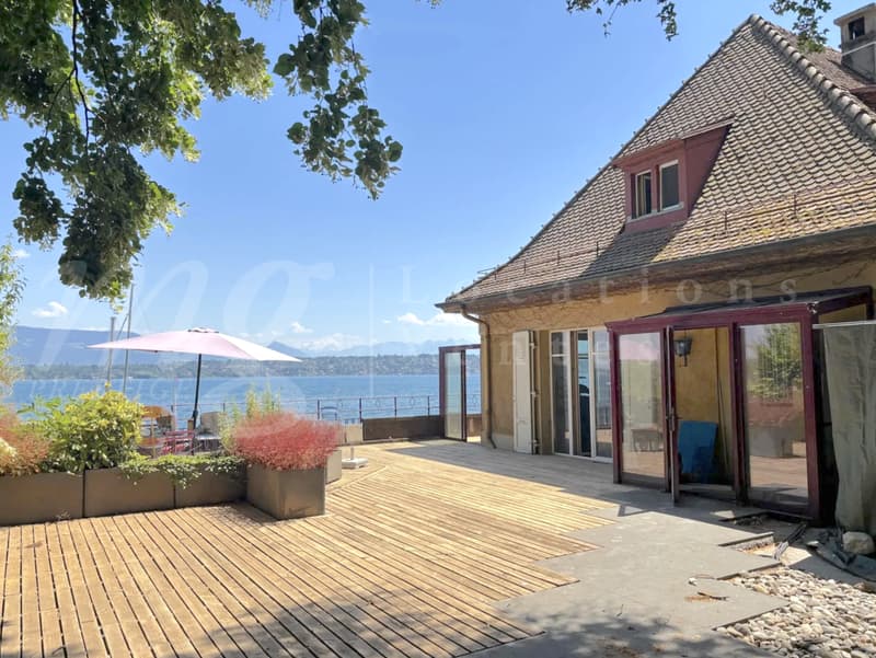 RARISSIME ! AU BORD DU LAC !! RAVISSANTE MAISON DE 5 PIECES AVEC LARGE TERRASSE - PONTON ET PLACE BATEAU (4)
