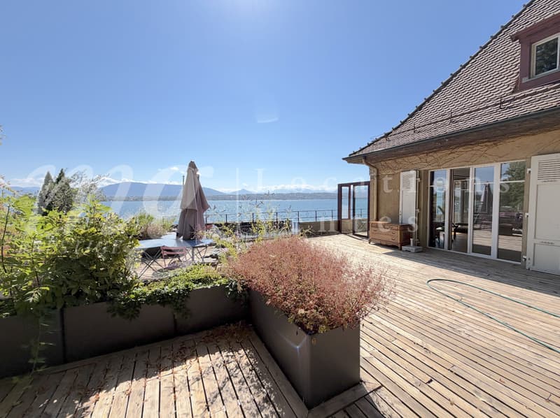 PIED DANS L'EAU !!!! TRES BELLE MAISON RENOVEE AVEC LARGE TERRASSE - VUE LAC, PONTON ET PLACE BATEAU (4)