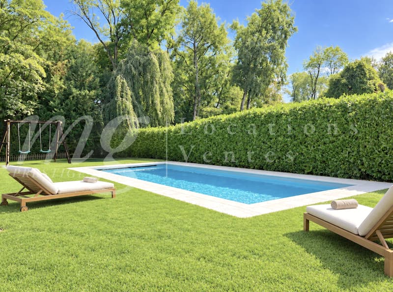 En exclusivité ! SUPERBE MAISON CONTEMPORAINE DE 8 PIECES AVEC GRANDE PISCINE ET JARDIN PRIVATIF (2)