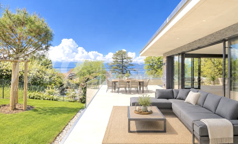 SUPERBE MAISON CONTEMPORAINE NEUVE DE 280 m2 - AVEC VUE LAC !! LARGE TERRASSE - + PROCHE LAC & PLAGE (1)