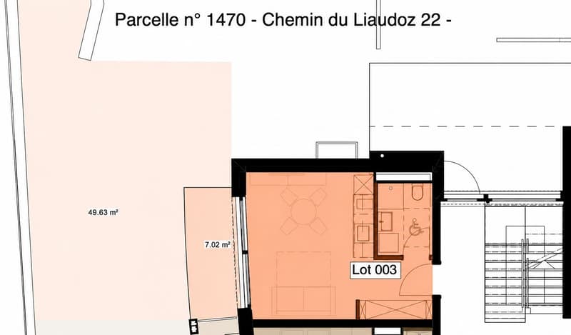 Studio RDC et Jardin