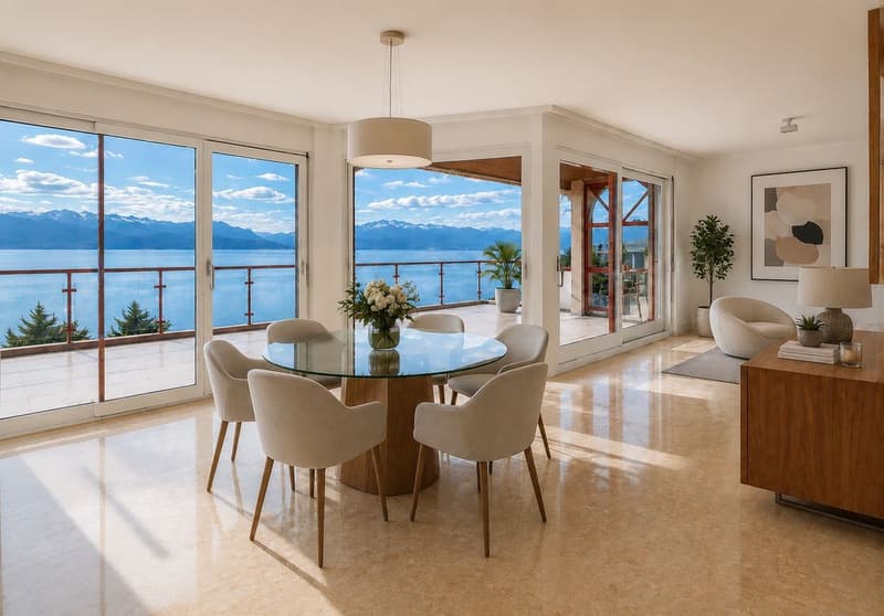 Duplex avec Vue extraordinaire sur le Lac à Lutry (1)