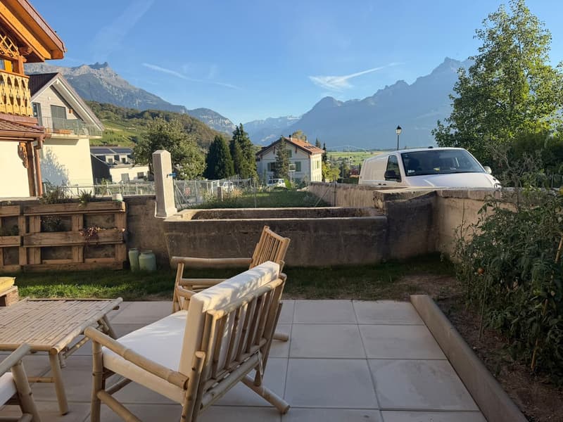 Appartement neuf de 2.5 pièces avec terrasse-jardinet et vue sur les Dents-du-Midi (1)