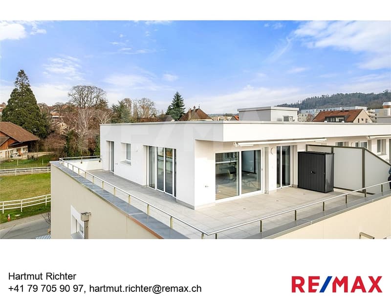 Magnifique attique meublé de 2,5 pièces avec terrasse de 65 m² à Avenches (1)
